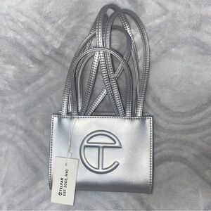 Telfar Silver Small Shopper